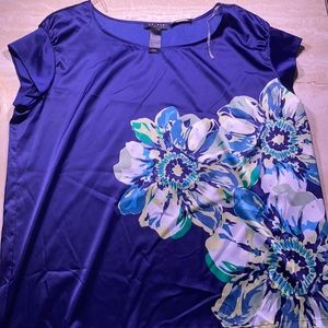 Floral satin top